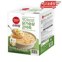 오늘출발 햇반 소프트밀 닭가슴살 곤약죽 180g 4개