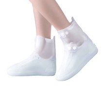 레인커버 남녀 방수 두껍고 미끄럼방지용 레인커버 세탁 가능 통 레인부츠