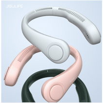 재고보유/샤오미 JISU LIFE 넥밴드 냉각 에어컨 미니 선풍기/핑크 그린 화이트 컬러/360도회전, 남성용