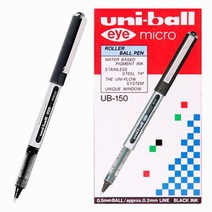 유니 수성볼펜 아이 마이크로 UB-150 0.5mm(1타=12개입), 흑색