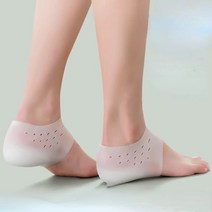 보이지 않는 높이 증가 실리콘 양말 젤 힐 패드 정형 아치 지원 힐 쿠션 밑창 깔창 발 마사지 남여, 높이 2.5cm, 남여 공용