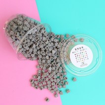 10mm 디폼 톡톡 멀티 블럭 대용량세트 도안 130여종, 10mm 리필 300개(섀도우그레이)