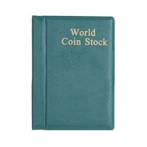 달러북 240 카드 직접 삽입 소형 동전 책 기념 구리 수집 플랩 보관, Vertical green 120