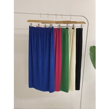 허니제이 / 포민 주름 밴딩 뒷트임 롱 스커트(5color)