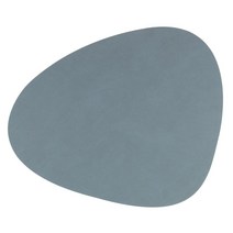 린드디엔에이 덴마크 커브 누포 식탁매트 L 37x44cm 라이트 블루
