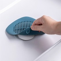 [도매직방] 오즈리빙 욕실 주방 화장실 실리콘 하수구 덮개 배수구 망, 하수구망_네이비