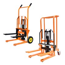 수동자키 손카트 드럼통 유압작키 핸드지게차 리프트, 범용 포크형 260kg 0.9m 상승