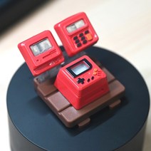 키보드 키캡 염료승화 qbt keycap 게임 반투명 croad 키보드 기계식 클래식 레트로 귀여운 투명 키 캡 정장 귀여운 버튼 맞춤형, Red keycaps