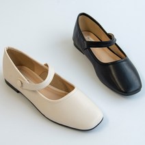 더슈 라운드 발등스트랩 플랫슈즈