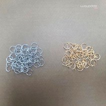 와요또 10mm 철사 오링 O링 연결고리 금색 은색 부자재 (10P), 실버(10개)