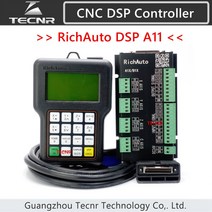 RichAuto DSP A11 CNC 컨트롤러 3 축 모션 리모컨 조각 절단 영어 버전, 한개옵션0