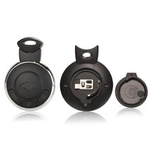 Jingyuqin 3 버튼 스마트 원격 키 케이스 fob 쉘 교체 bmw 미니 쿠퍼 r56 용 열쇠가없는 항목 원격 키 커버, v 배터리 홀더