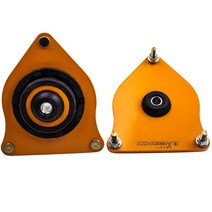 미니 쿠퍼 s r53 r50 2001-2006 탑 마운트 용 2pcs 전면 캠버 플레이트 코일 오버 베개 볼