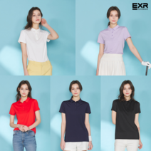 [이엑스알] 여성 에어 퍼포먼스 카라 티셔츠 5종택1