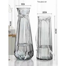 독창성 미니멀리스트 기본 색상 투명 유리 꽃병 현대 노르딕 홈 거실 장식 스탠드 꽃 테라리움, [06] F, 06 F