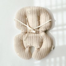 돗투돗x마롤로뜨 체어라이너 유아시트 아기의자 방석 식탁의자 시트, 베이지덕