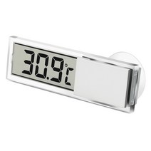 온도계측기 자기온도계 자동차 LCD 디지털 지능형 온도계 1 개 디스플레이, 01 White