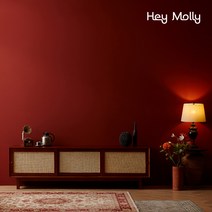 헤이몰리 화양연화 라탄 원목 거실장 2000, 월넛