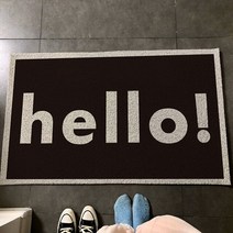 계단 미끄럼방지 계단논슬립 북유럽 환영 입구 현관 매트 미끄럼 방지 복도 긁힘 먼지 바닥 카펫 러그 루프 PVC 야외 지역 홈 사용자 정의, [04] 60X90CM L, [08] A8 entrance doormat