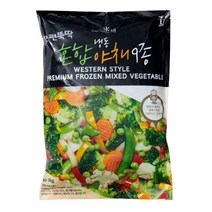 [채소과일스티커북] 냉동 혼합야채 9종 1kg