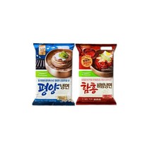 풀무원 평양냉면(2인분)+함흥냉면(2인분) (2인분X2봉) 여름별미 시원한음식 입맛당기는음식 쫄깃한면발 탱탱한면발, 12세트
