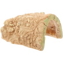 반수생거북이 사육장 수조 터틀팟 페닌슐라쿠터 파충류 테라리움 거북이 램프 장식 은신처 동굴 수지 현실적인 자연 액세서리 생생한, As Shown+14x10cm