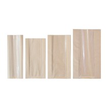 맘앤팩 줄무늬 크라프트 창봉투 4종 100장, 창봉투(중)130