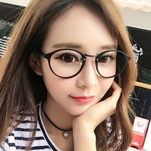 동글이 원형 보스턴 브릿지 뿔테 안경테