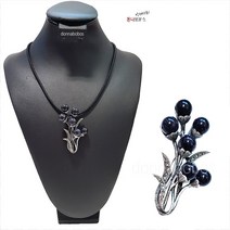 돈나보보스 수공예공방브로치&목걸이(실크줄포함)-57