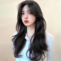 아이엔엠디 3피스 붙임머리 가발 생머리 피스 웨이브 똑딱이, 웨이브 자연흑색 3P, 3개