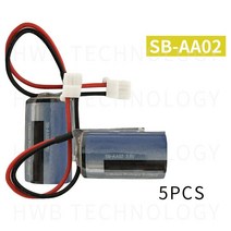 호환용 호환부품 5pcs 원래 새로운 한국 Tekcell SB-AA02 3.6V 1/2AA LS14250 PLC 리튬 배터리 백업 커넥, 01 6V