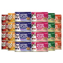 동원 뉴트리플랜 영양만점 대용량 160g x 24개 골라담기 고양이 습식 캔 6종류, 참치와통새우 160g x 12개, 참치와멸치 160g x 12개