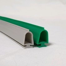 강화도어 유리문 손낌방지 손보호대 고무만, A-500, 회색, 2400mm