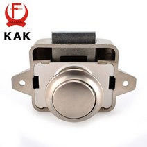 실내장식 가구부품 KAK-캠퍼 자동차 푸시 잠금 26mm RV 캐러밴 보트 모터 홈 서랍 래치 버튼 가구, 02 pearl nikel