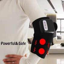 무릎 온열 맛사지기전기 가열 무릎 원적외선 관절 물리 치료 팔꿈치 무릎 패드 진동 통증, 우리 플러그