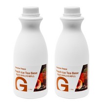 그린트리 복숭아 아이스티 베이스 1.2kg 2개, 단품