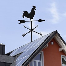 풍향계 바람개비20.5 "가정 차고 Cupola 헛간 또는 전망대 훈장을위한 수탉 모양 Weathervane 안뜰, 한개옵션0