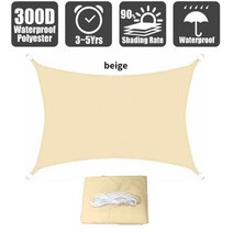 튼튼한파라솔 파라솔 이쁜파라솔 가벼운파라솔 원터치 야외 자외선 차단 방수 천막 캠핑 파라세일링 타포린, 01 beige_02 200x300cm