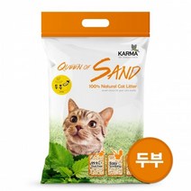 정품 국산 강아지 퀸오브샌드 두부모래 오리지날3kg