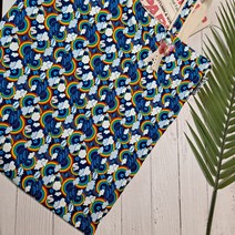 (자체제작)레인보우 빅 사각 6스타일 숄더백 데일리 에코백 핸드메이드