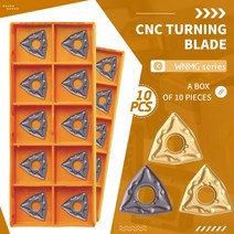 초경 인서트 CNC 선반 외부 터닝 툴 내구성 WNMG080404 MA US735 WNMG080408 UE6020 VP15TF 10 개, [05] WNMG080404-MA VP15TF, [01] 1 Box(10pcs)