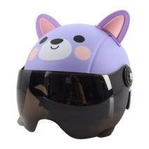 어린이 승마 헬멧 사랑스러운 외관 충격 흡수 아기 만화 ABS 유아 귀여운 스케이트 보드 자전거, [01] Purple