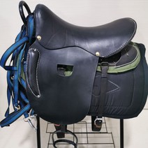 독마장비 말안장 풀 세트 승마 용품 몽골 안장 수제, 블랙 순소가죽 팔걸이 안장 + 블랙라인 사이즈
