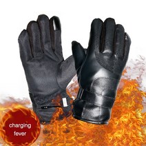 열선장갑 겨울용 전기 온열 장갑 미끄럼 방지 바람막이 워머 USB 충전식 야외 스키 승마 오토바이 유니버설 미튼, CN, Army Green