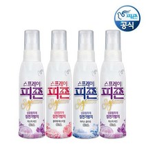피죤 스프레이 섬유탈취제 80mlx4개 정전기방지, 리치퍼퓸스프레이 플라워_80mlx4