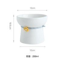 도자기 펫 고양이 식기 캣볼 애견 사료 간식 물그릇, B타입