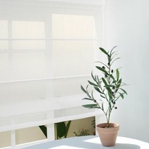 스트라이프 린넨룩 로만쉐이드 130x190cm