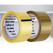 국산 경포장 박스 테이프 편의점 택배 테이프 투명 황색 제품 포장용 이사짐센타 -50개, 경포장40M황색50P