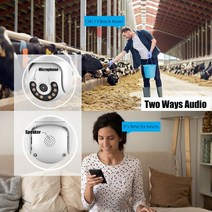 스마트 보안카메라 와이파이 야외 보안 카메라 4K mp 스피드 돔 무선 IP TV 팬 틸트 4XZoom IR 네트워, 06 5MP 64G RD
