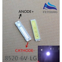 [LED TV 티비] 50pcs SMD 8520 LED 50 개/몫 Innotek 백라이트 6V 쿨 화이트 TV 애플리케이션
